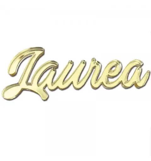 scritta laurea in plexiglass oro specchiato - 20 pz