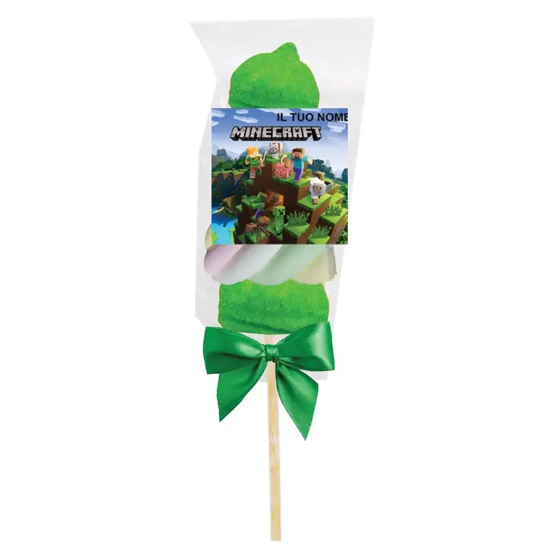 Spiedini di Marshmallow Minecraft Personalizzabili kit Fai da te