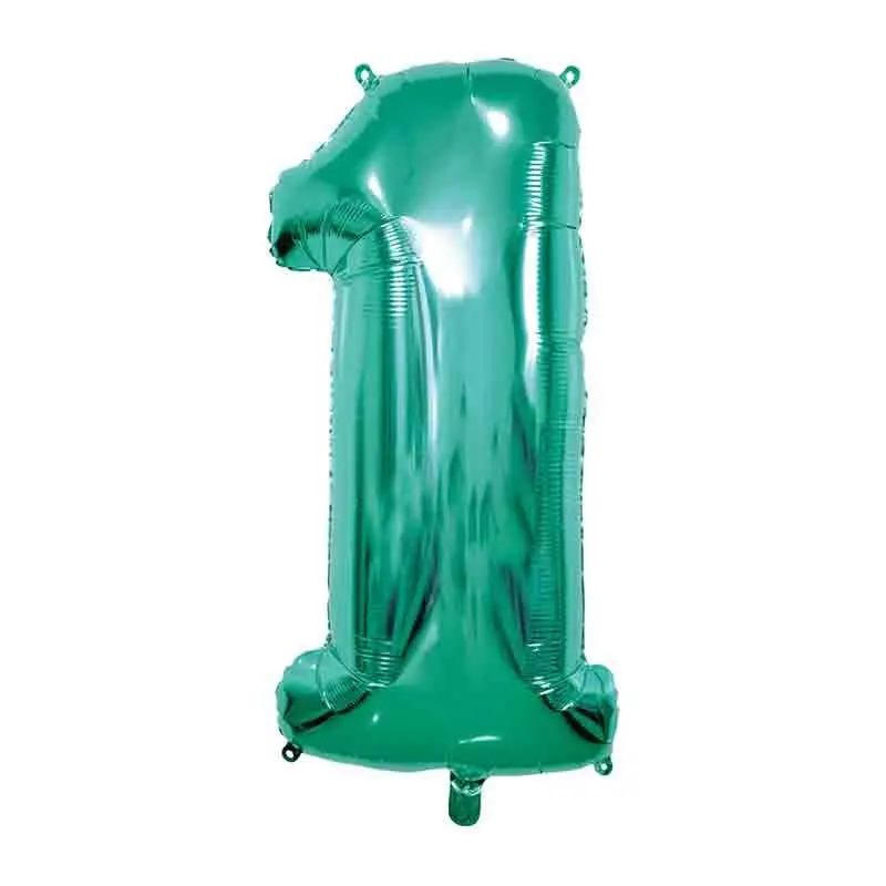 Palloncino Numero 1 Tiffany Scuro Mega 40 - 101cm RCTS 1/01