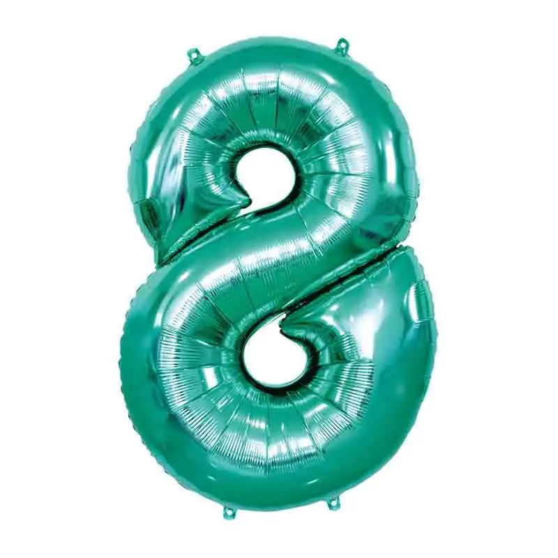 Palloncino Numero 8 Tiffany Scuro Mega 40 - 101cm RCTS 8/01