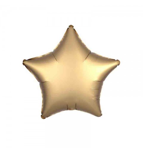 Pallone foil 17 - 42 cm stella satinata oro 3680401