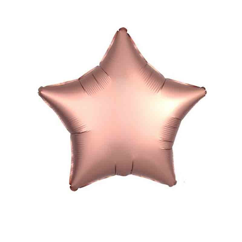Pallone foil 17 - 42 cm stella satinata rame 3682601