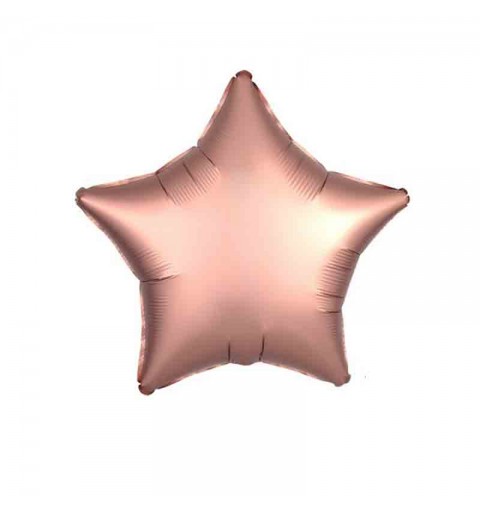 Pallone foil 17 - 42 cm stella satinata rame 3682601