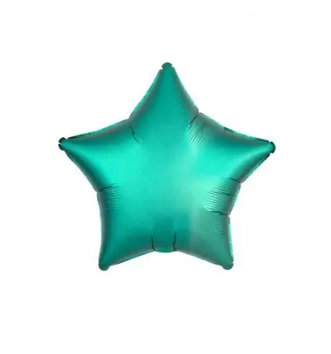 Pallone foil 17 - 42 cm stella satinata Verde Giada 3680001