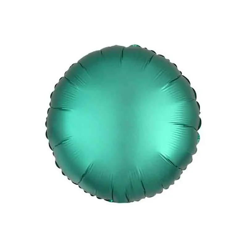 Pallone foil 17 - 42 cm tondo satinato Verde Giada 367980