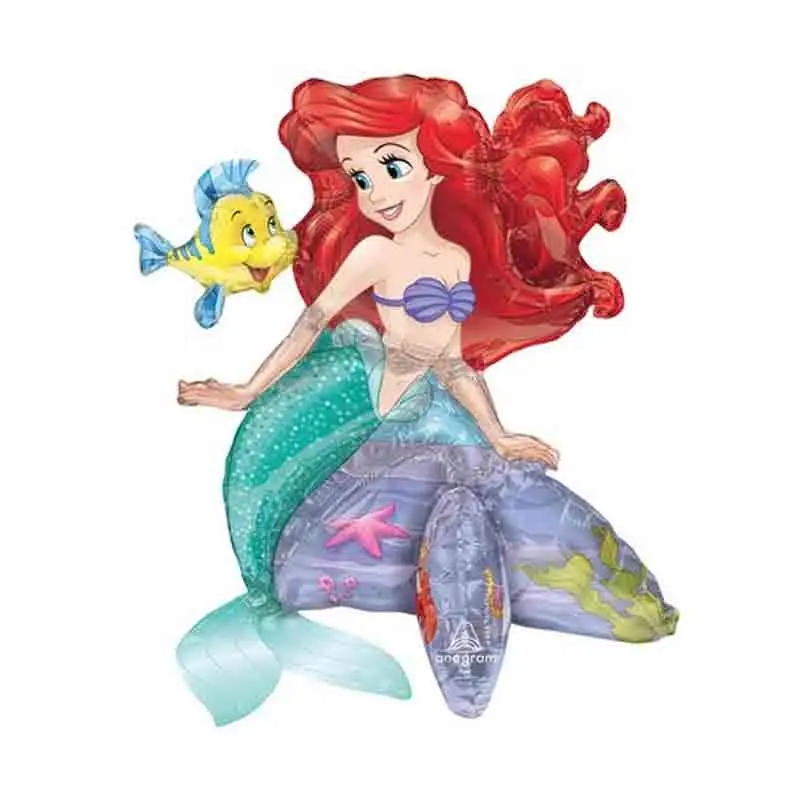 Pallone foil Self Standing Ariel Sirenetta 45 x 50 cm  4257101