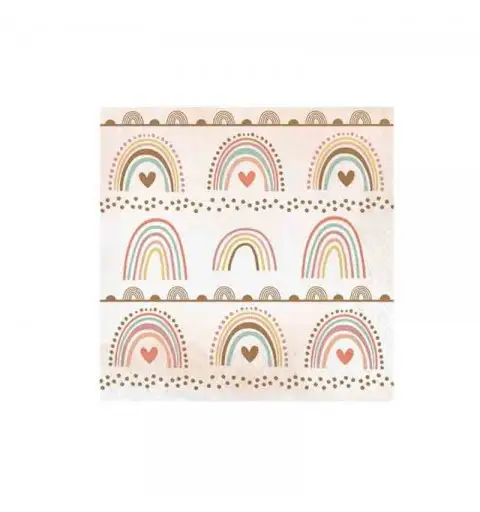 Tovagliolo 33 x 33 cm Boho Rainbow 16 pz 360519