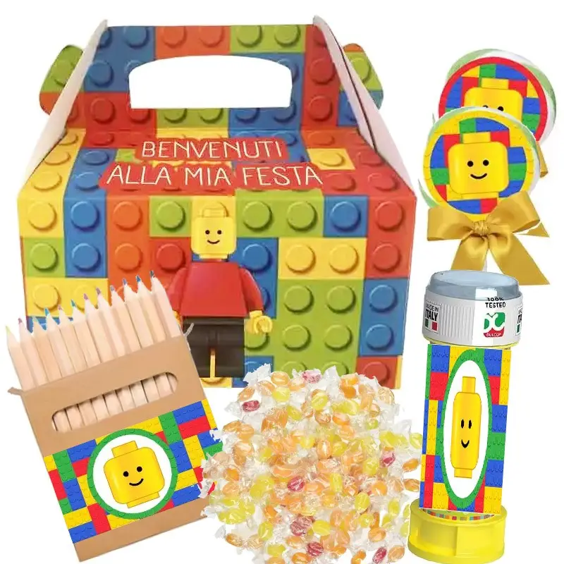 Box scatola Lego Block Party con gadget - 6 pz