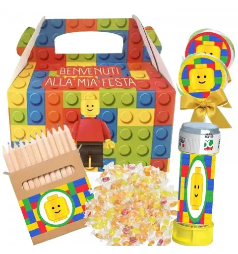 Box scatola Lego Block Party con gadget - 6 pz