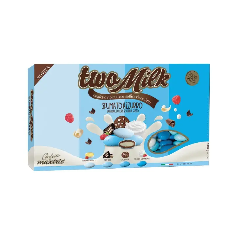 Confetti Maxtris Two Milk Sfumato Azzurro 1kg - TWOSFUC