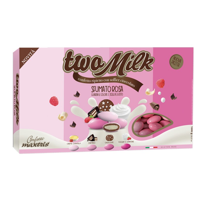 Confetti Maxtris Two Milk Sfumato Rosa 1kg - TWOSFUR