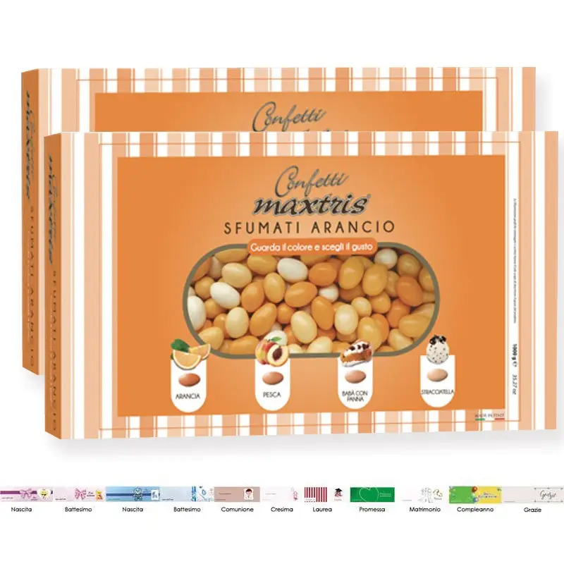 Confetti Maxtris Sfumati Arancione - 2kg