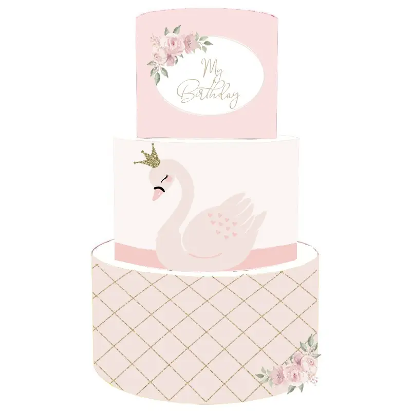 Torta Scenografica cigno 36 cm h x 25 cm diametro