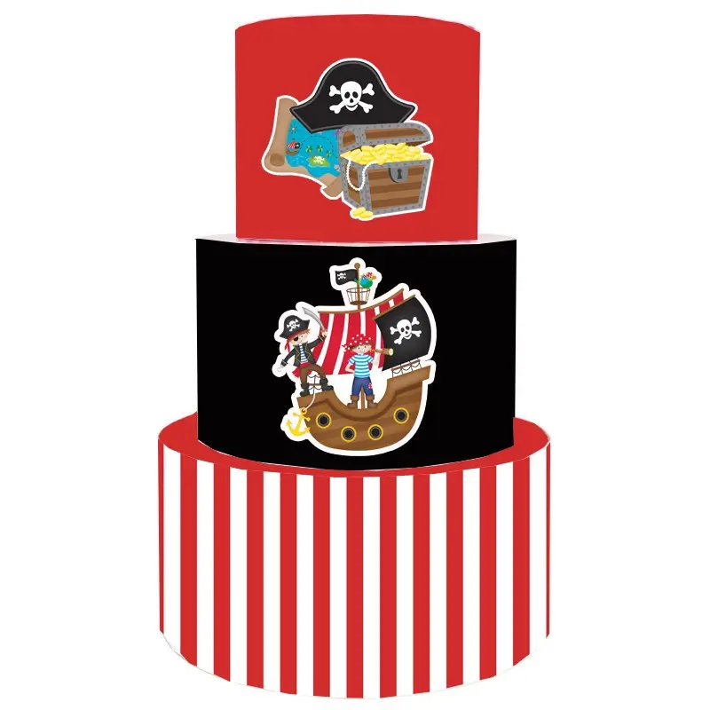 Torta Scenografica pirati 36 cm h x 25 cm diametro