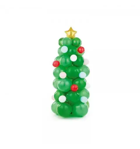 Bouquet di palloncini Albero di Natale 65x161 cm 65 pz.