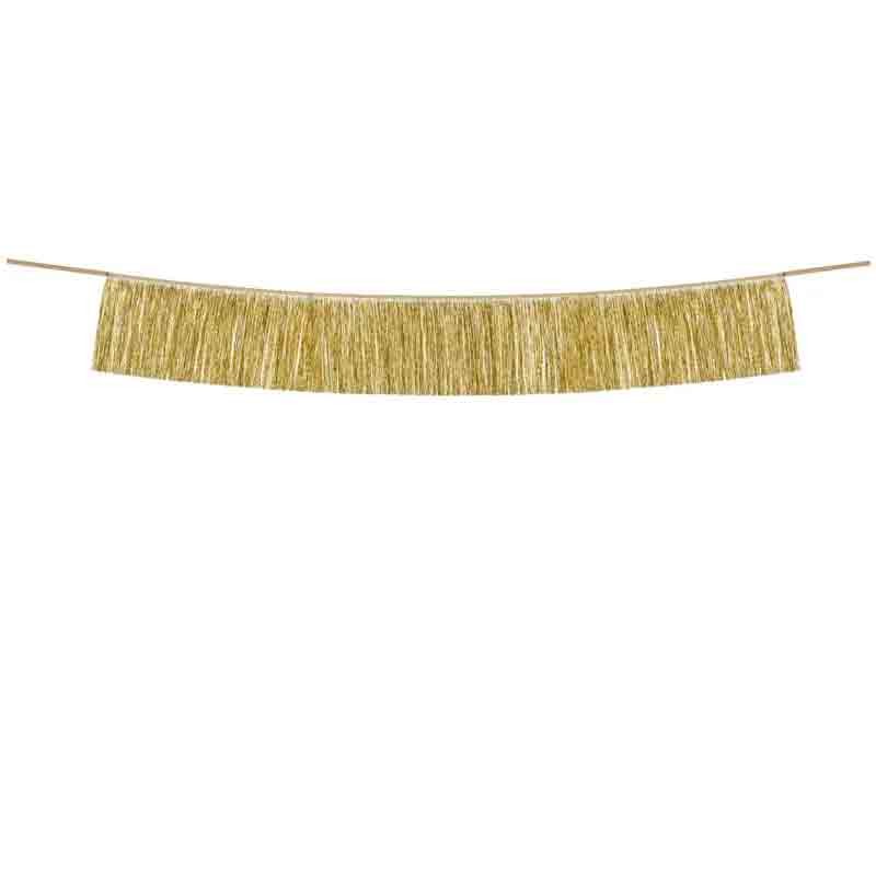 Ghirlanda con frange oro altezza ca. 20 cm larghezza ca. 135 cm FG1-019
