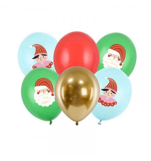 Palloncini 30 cm Candy Land tema natalizio mix 6 pz.SB14P-330-000-6