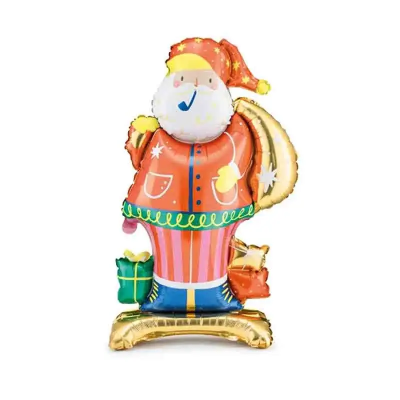Palloncino in alluminio Babbo Natale in piedi 63x106 cm gonfiabile ad aria FB160