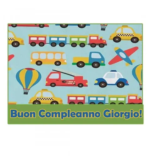 Cialda Rettangolare Veicoli Traffic Jam personalizzabile