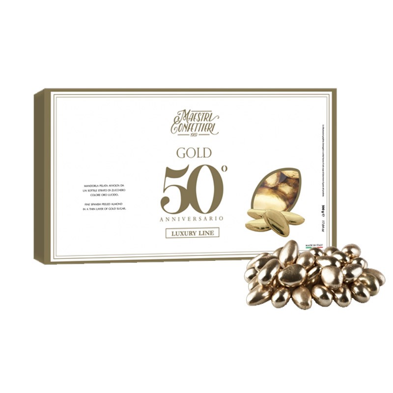 Confetti Maxtris Al Cioccolato Fondente colore Oro 500g - CIODOR500