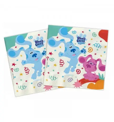 20 tovaglioli compostabili Blue\'S Clues & you