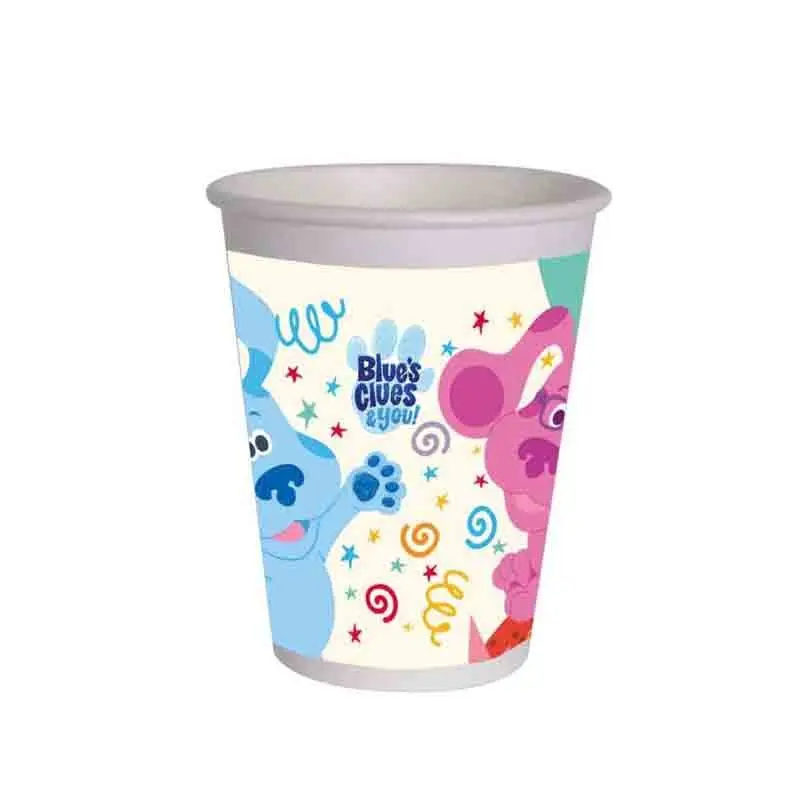8 bicchieri compostabili Blue\'S & Clues & you 24069