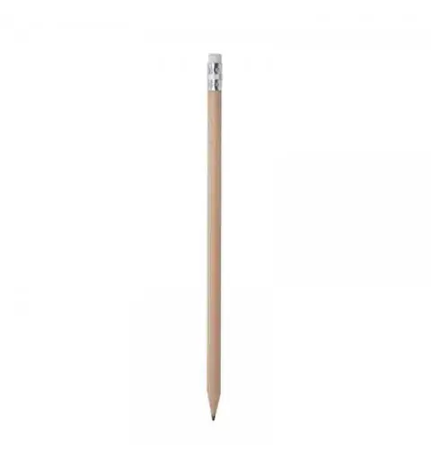 matita con gommino bianco Ø cm 0,7xh19 ca legno naturale