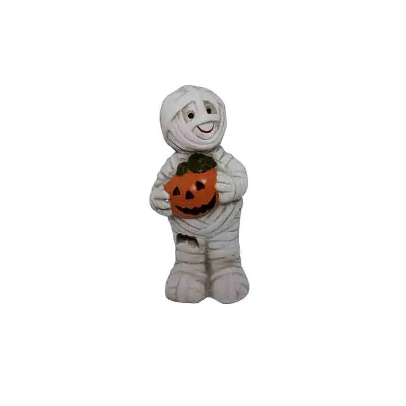 mummia in terracotta con led 7 x 9 x 15 cm 7340