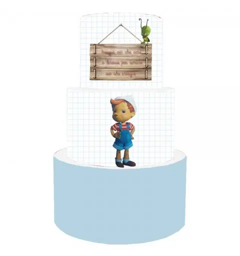 Torta Scenografica pinocchio 36 cm h x 25 cm diametro