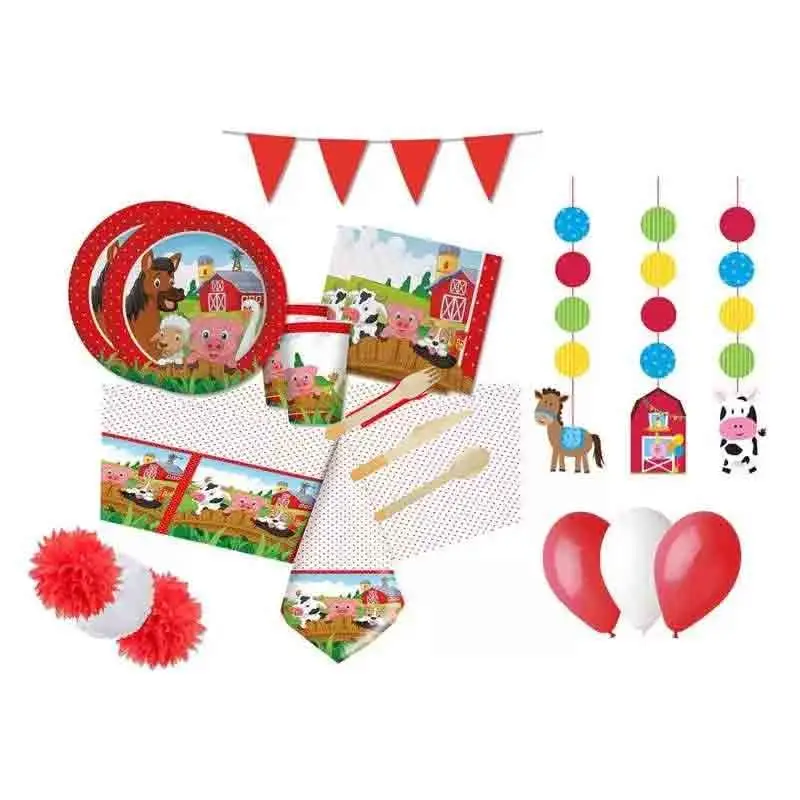 KIT N.62 FATTORIA NEW - COORDINATO TAVOLA ANIMALETTI