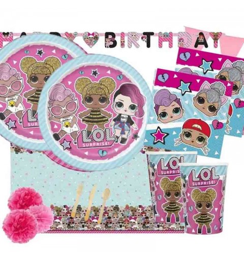 KIT N.62 LOL SURPRISE NEW – COORDINATO COMPLEANNO