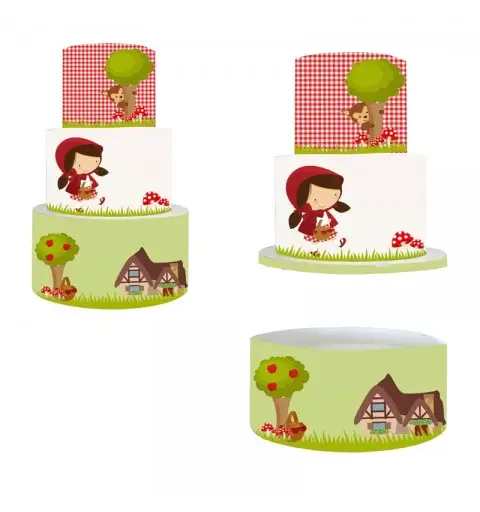 Torta Contenitore Cappuccetto Rosso