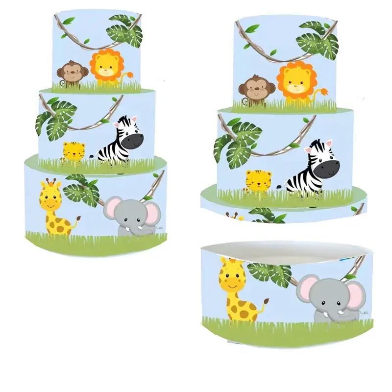 Torta Contenitore Animali della Giungla