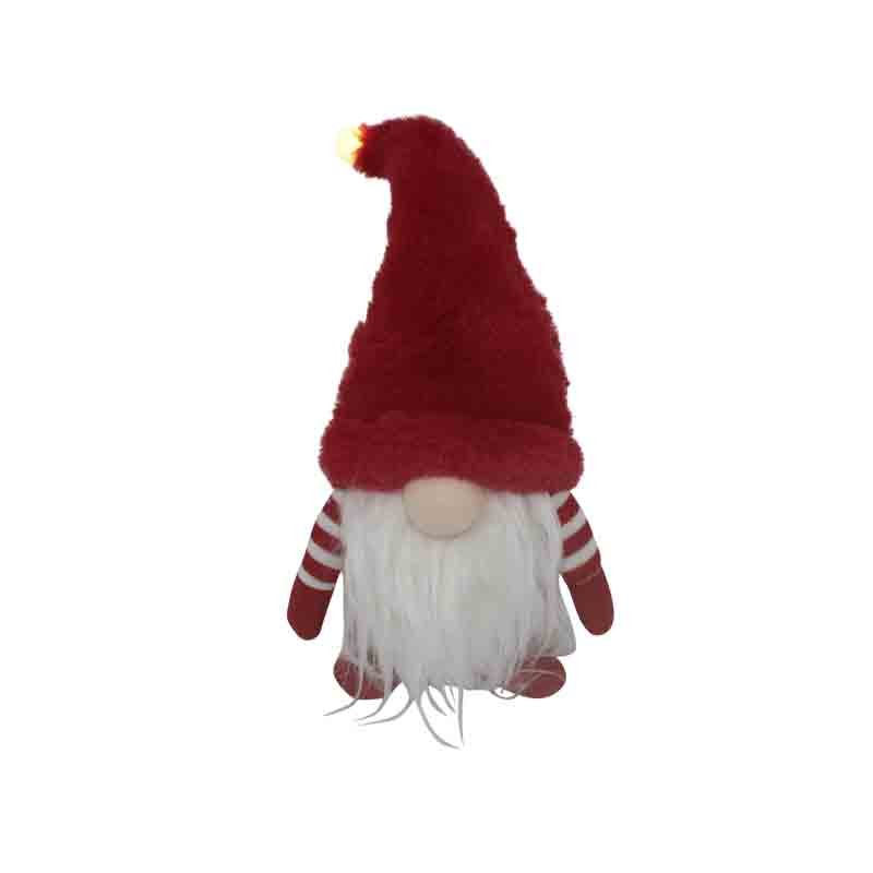 gnomo con cappello rosso luminoso 30 cm 4981