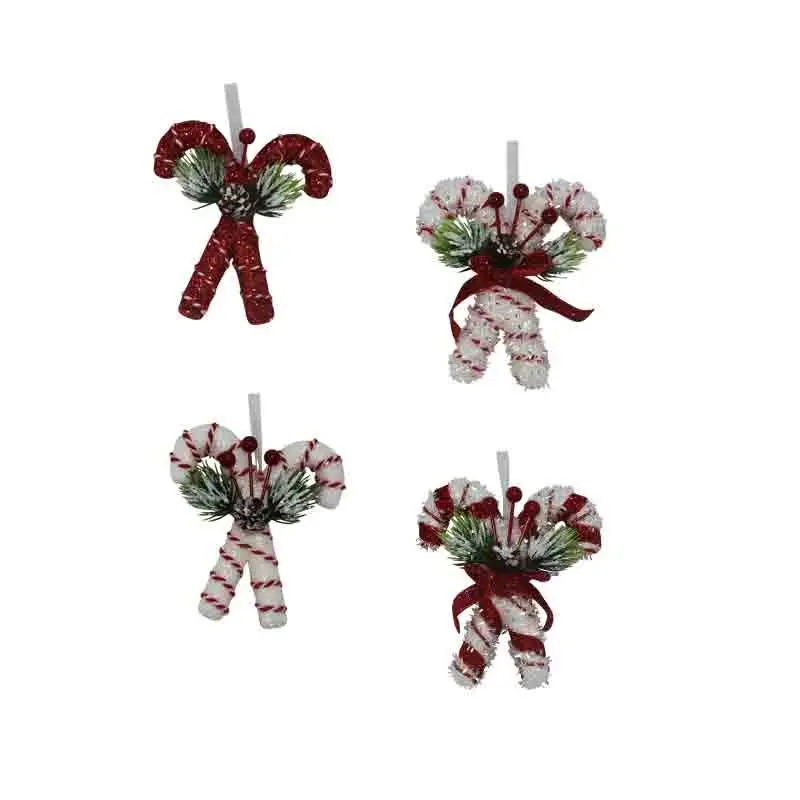 1 appendino natalizio in polistirolo 4 mod. assortiti e casuali 10 x 11 cm 5636