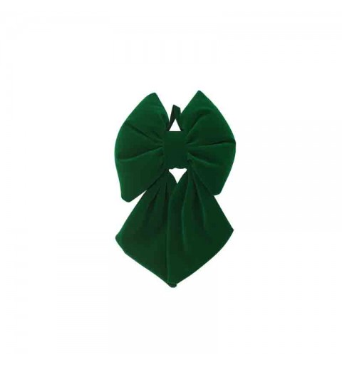 fiocco in velluto verde 15 cm 6107