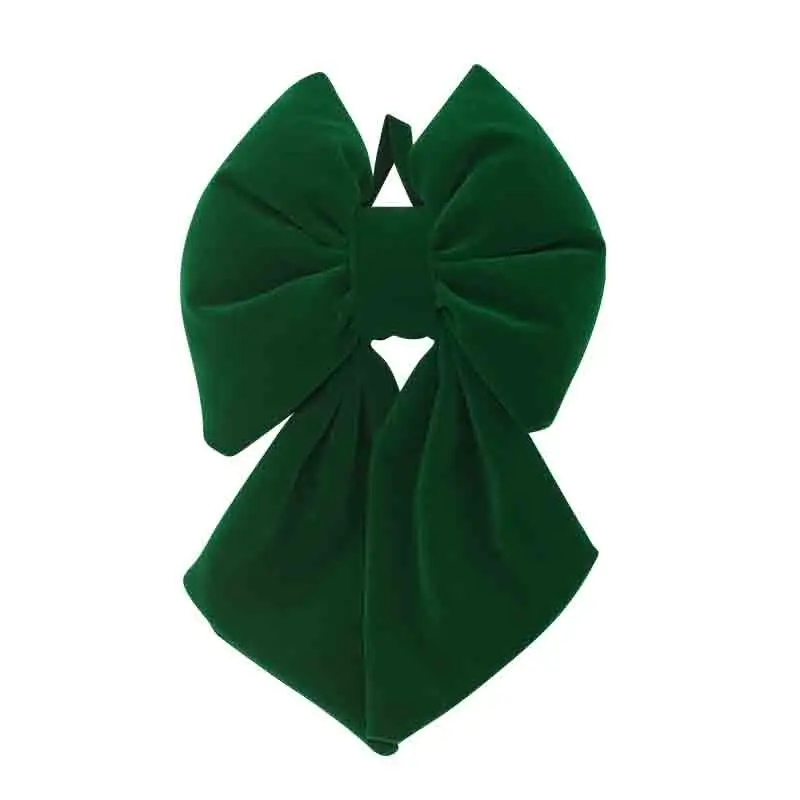 fiocco in velluto verde 28 cm 6121