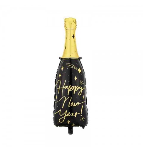 Palloncino foil Bottiglia Happy New Year 39,5 x 98 cm FB164