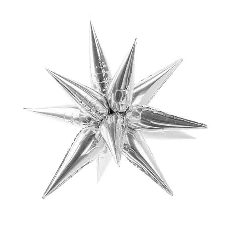 Palloncino foil Star 3D stella argento 95 cm FB67M-018
