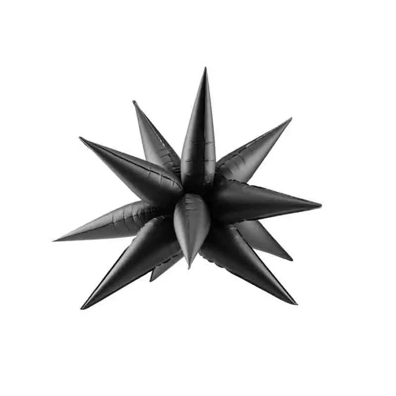 Palloncino foil Star 3D stella nera 70 cm FB68M-010