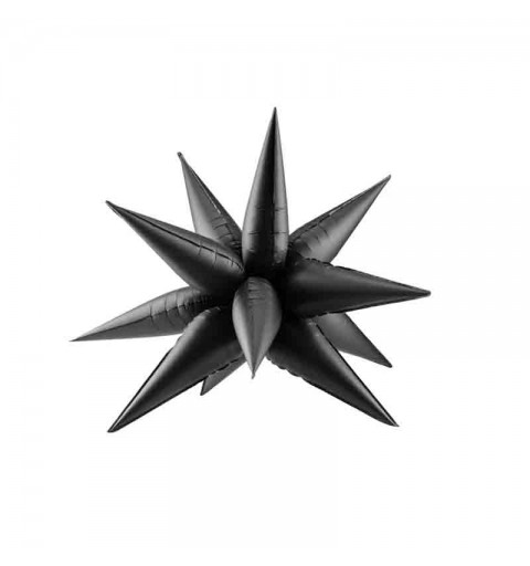 Palloncino foil Star 3D stella nera 70 cm FB68M-010