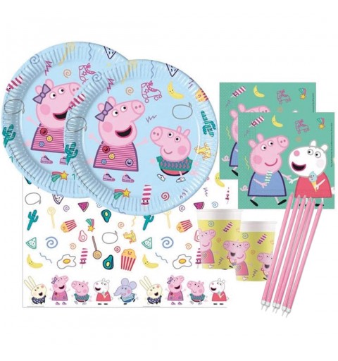 Kit compleanno 32 persone Peppa pig