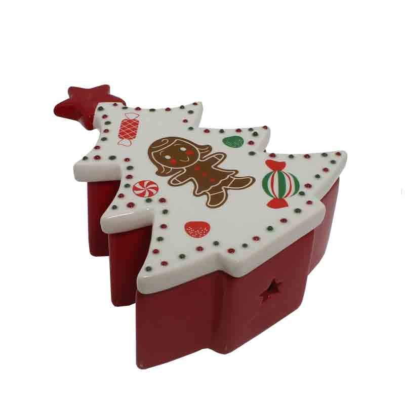Albero di Natale in ceramica porta cioccolatini