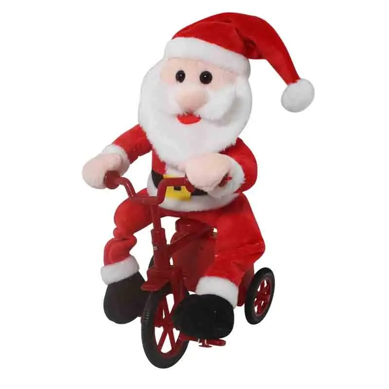 babbo natale con movimento e musica 25 cm 8217