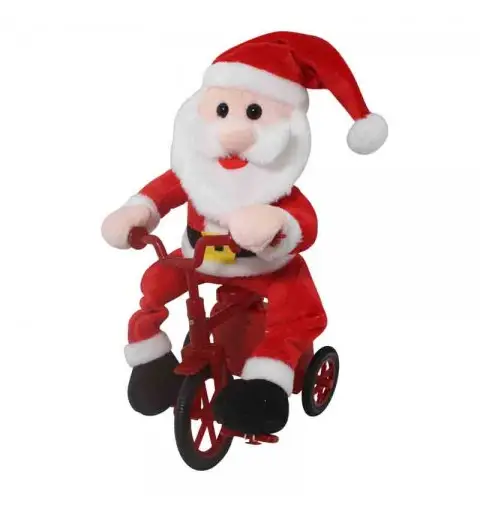 babbo natale con movimento e musica 25 cm 8217
