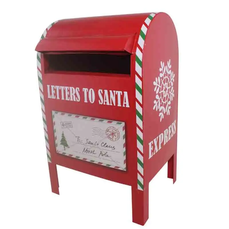 Portalettere in metallo rosso  20 x 19 x 34 cm 8712