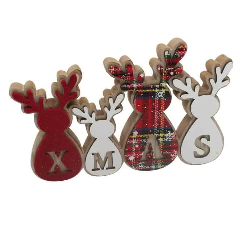 scritta decorativa legno natalizia xmas 27 x 17 cm 7975