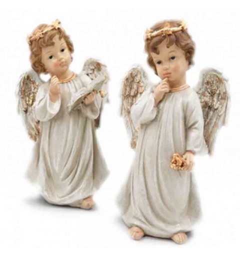 angelo in resina con luce 26 cm 721156 mod. assortiti e casuali