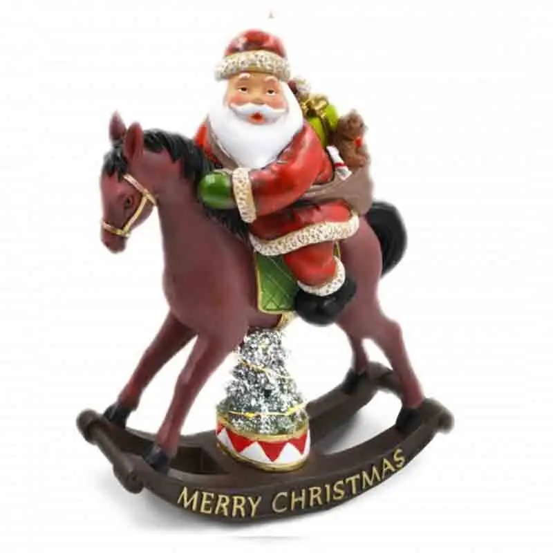 babbo natale a dondolo decorativo 27 x 30 cm K0003