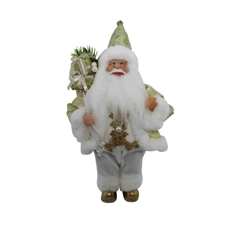 Babbo natale alzato dec. oro e 30 cm 90115